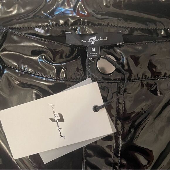 7 For All Mankind Patent Pants Size M - Picture 9 of 11